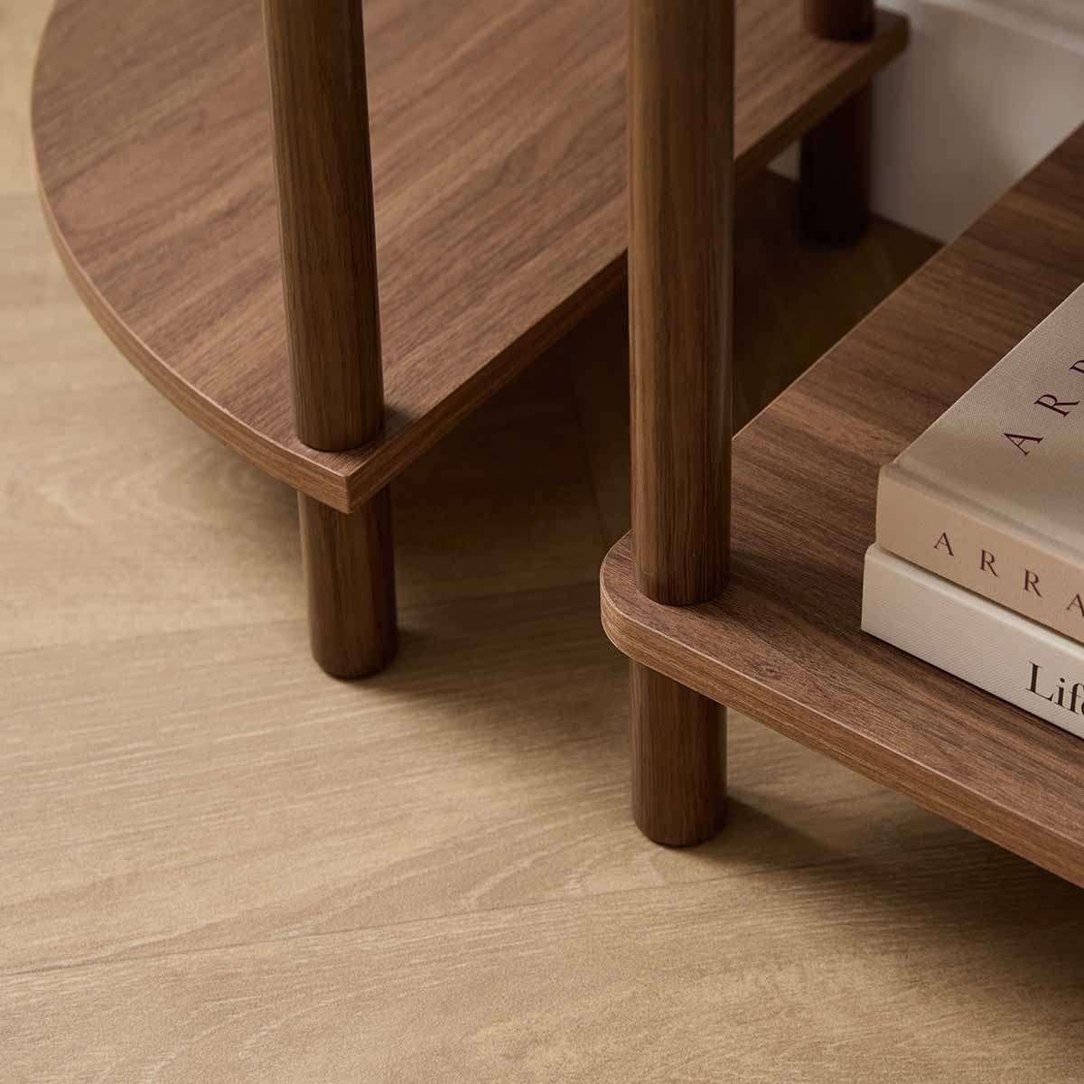 Eden Corner Shelf - Walnut