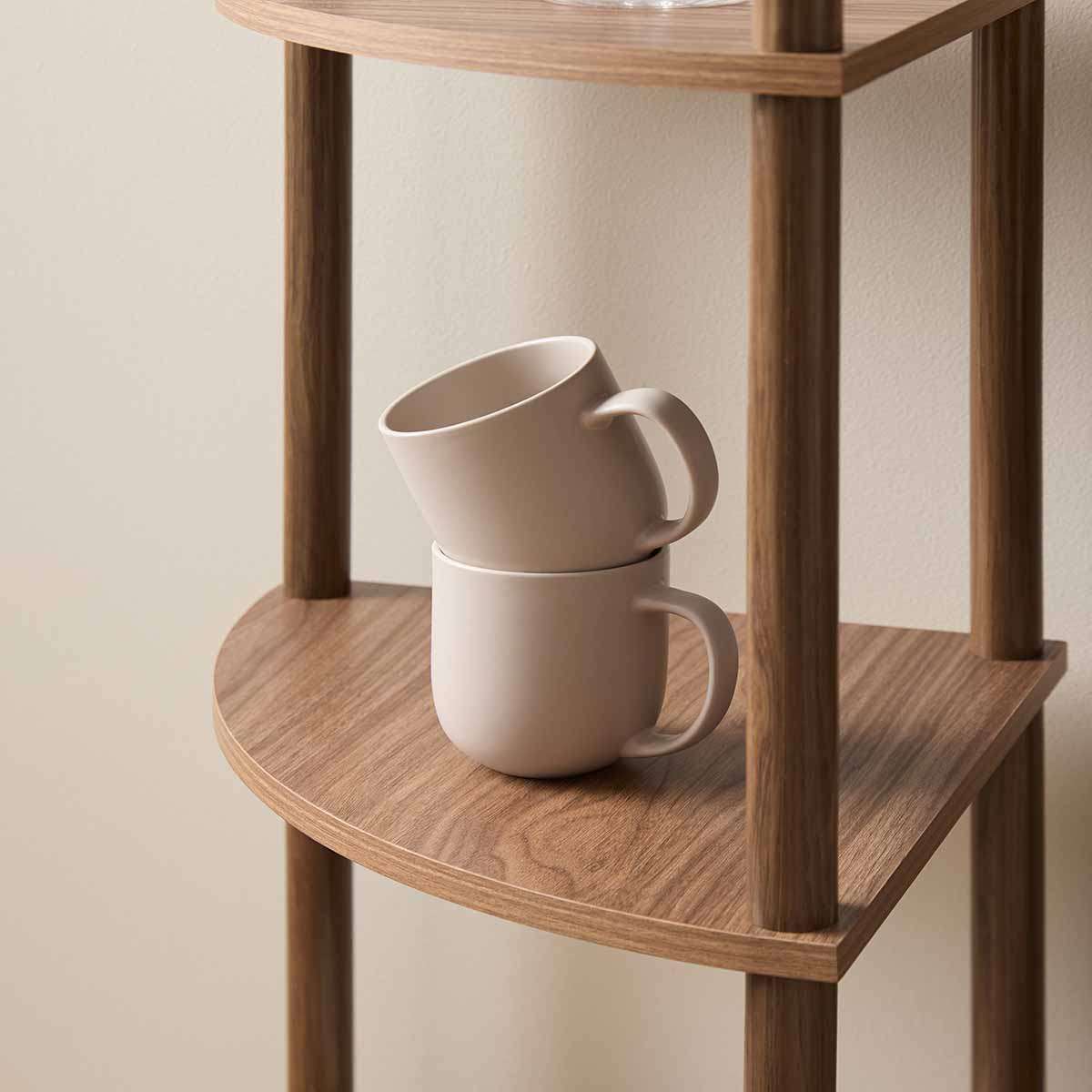 Eden Corner Shelf - Walnut