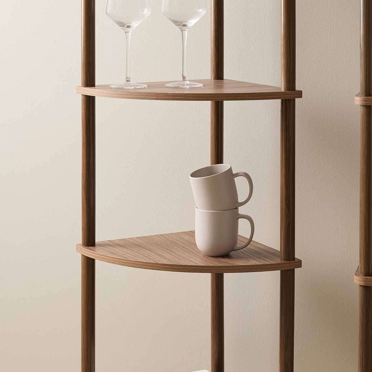 Eden Corner Shelf - Walnut