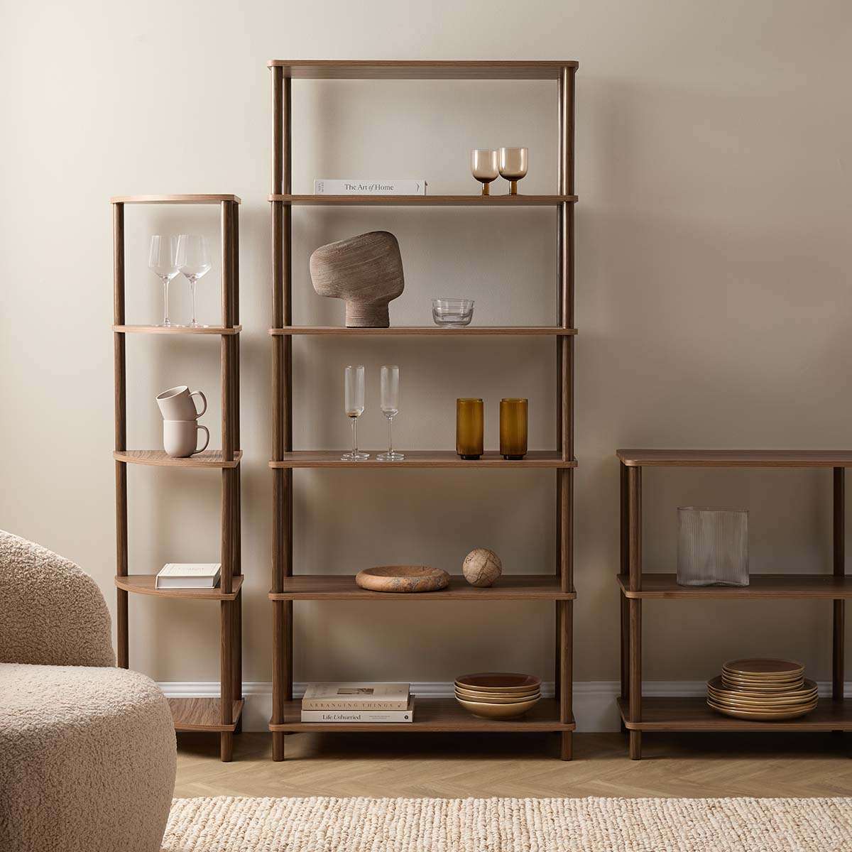 Eden Tall Shelf - Walnut