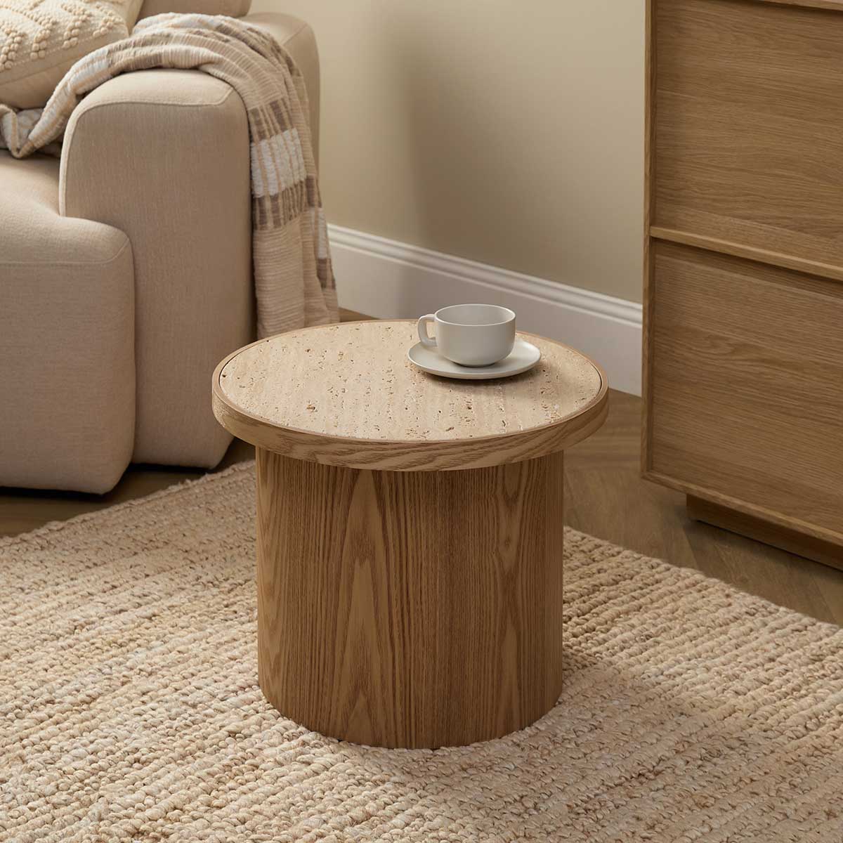 Earnest Wooden Side Table - Natural