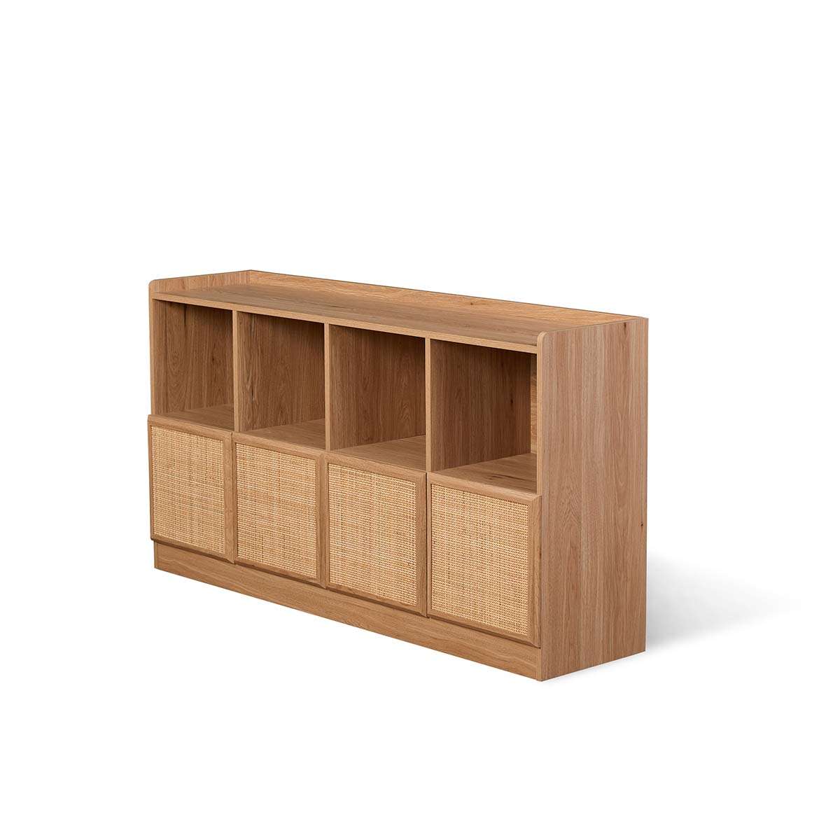 Noosa Rattan Cube Storage Bookcase  - Natural