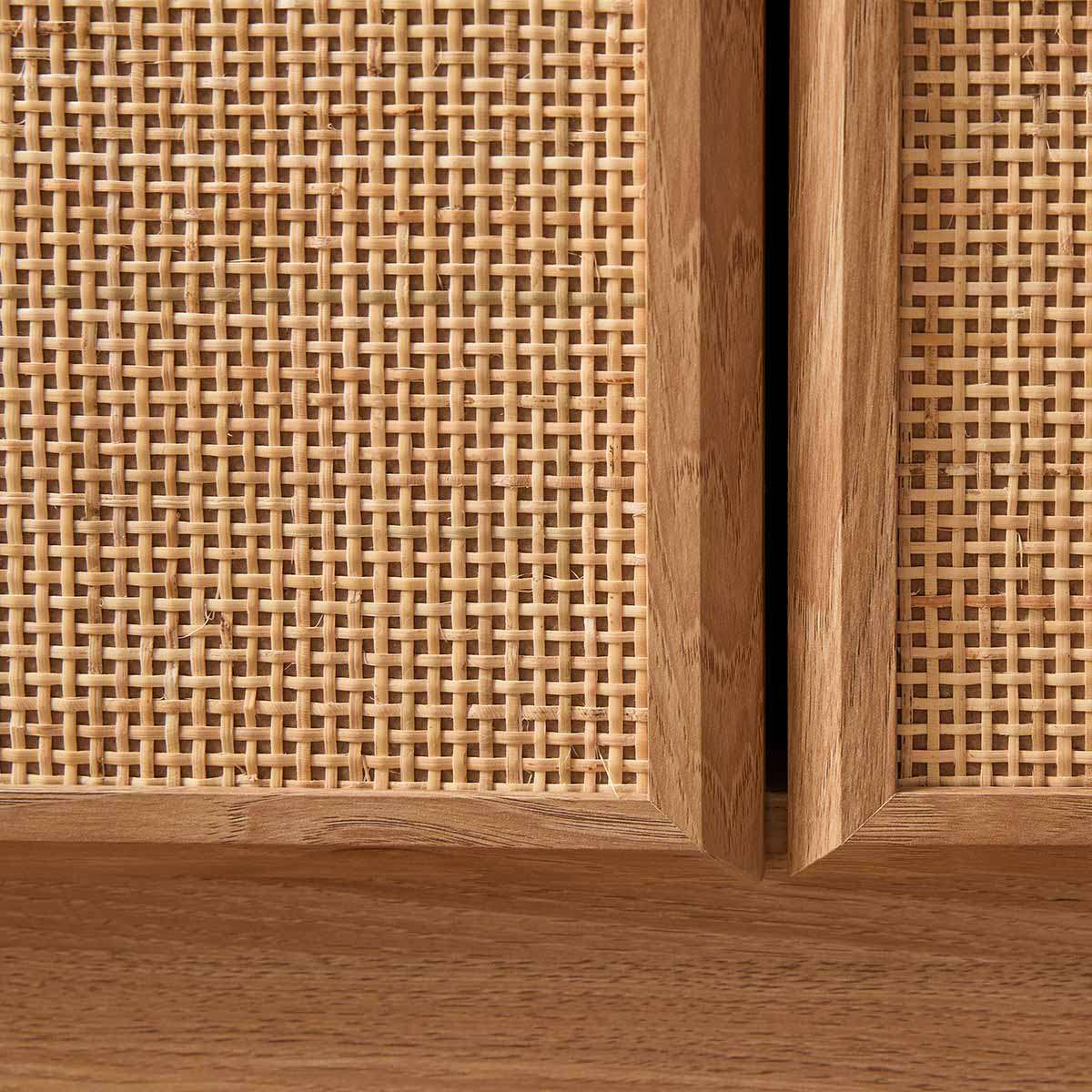 Noosa Rattan Cube Storage Bookcase  - Natural