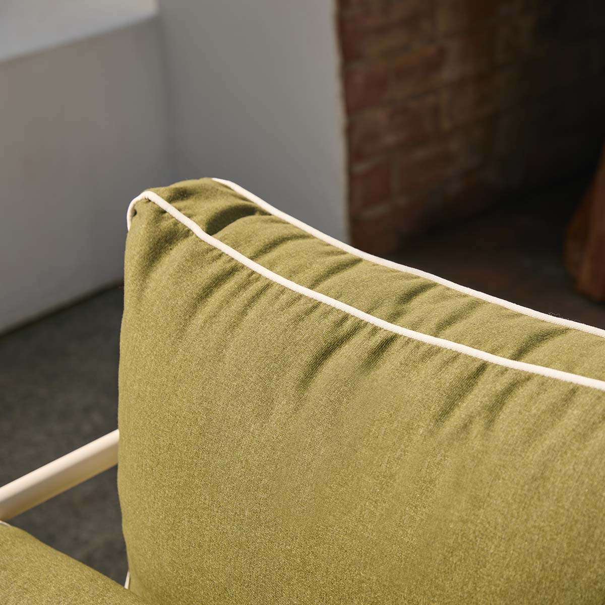 Marin Outdoor Two Seater Sofa - Olive Green