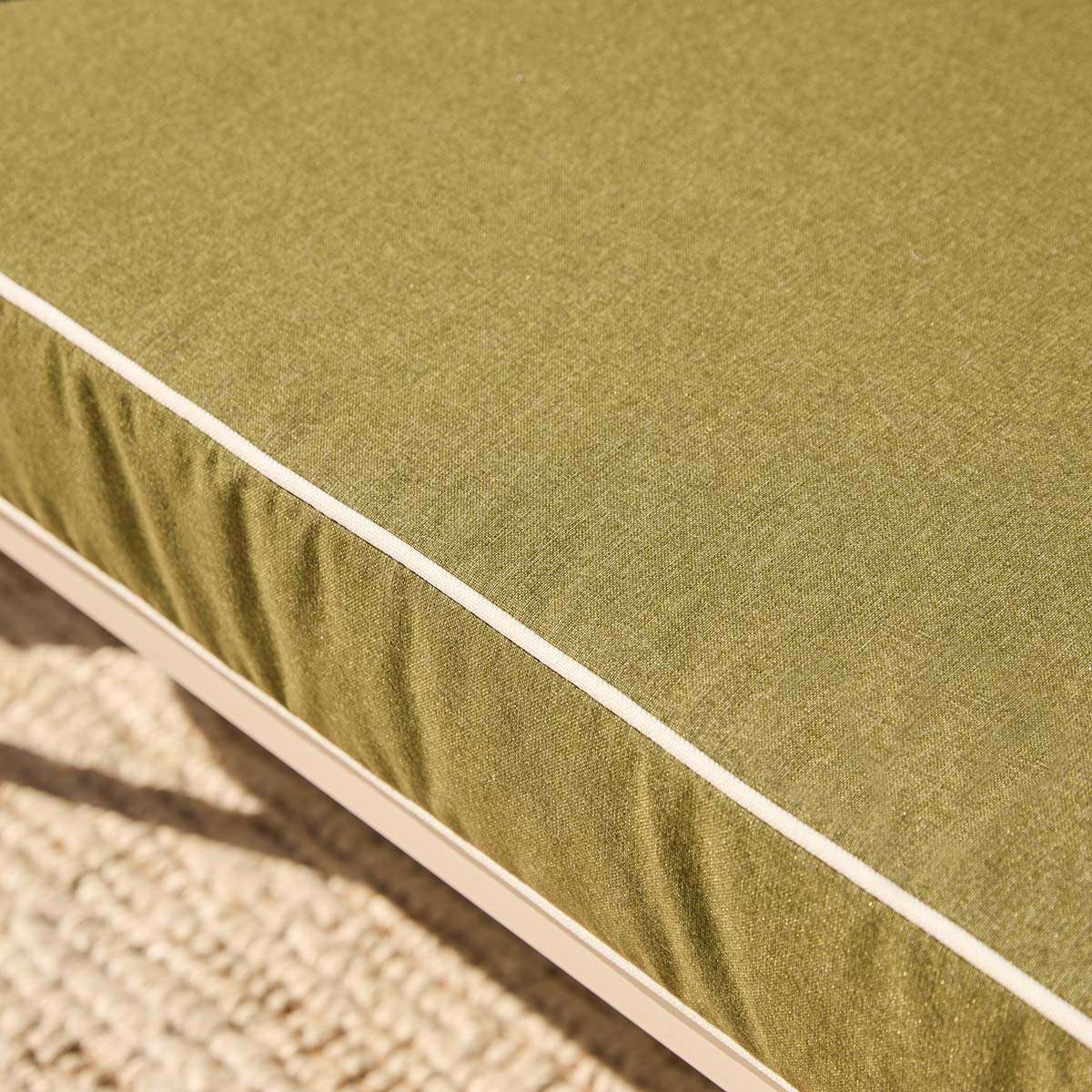 Marin Outdoor Two Seater Sofa - Olive Green
