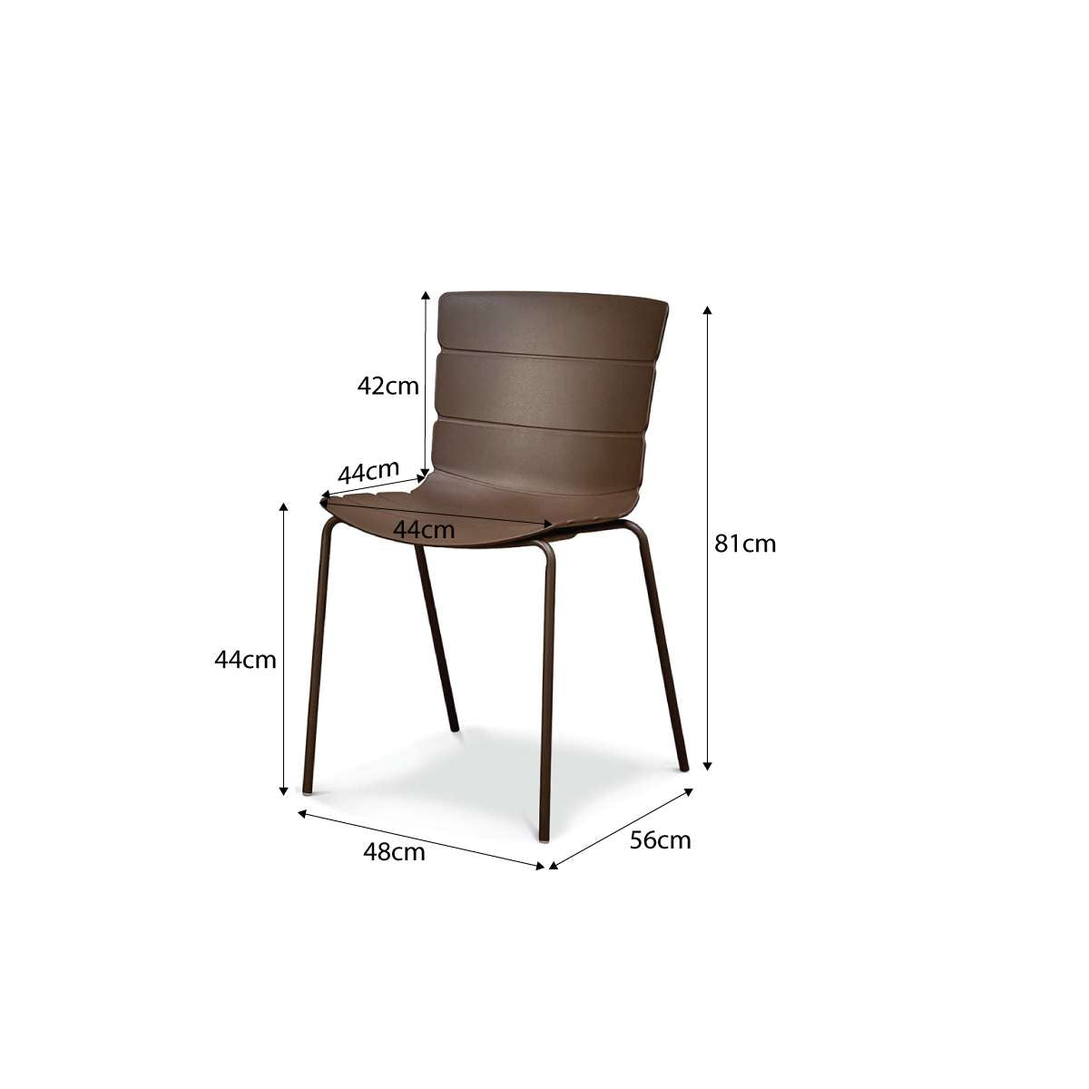 Ravello Outdoor/Indoor Dining Chair Chocolate - Set of Six Bundle