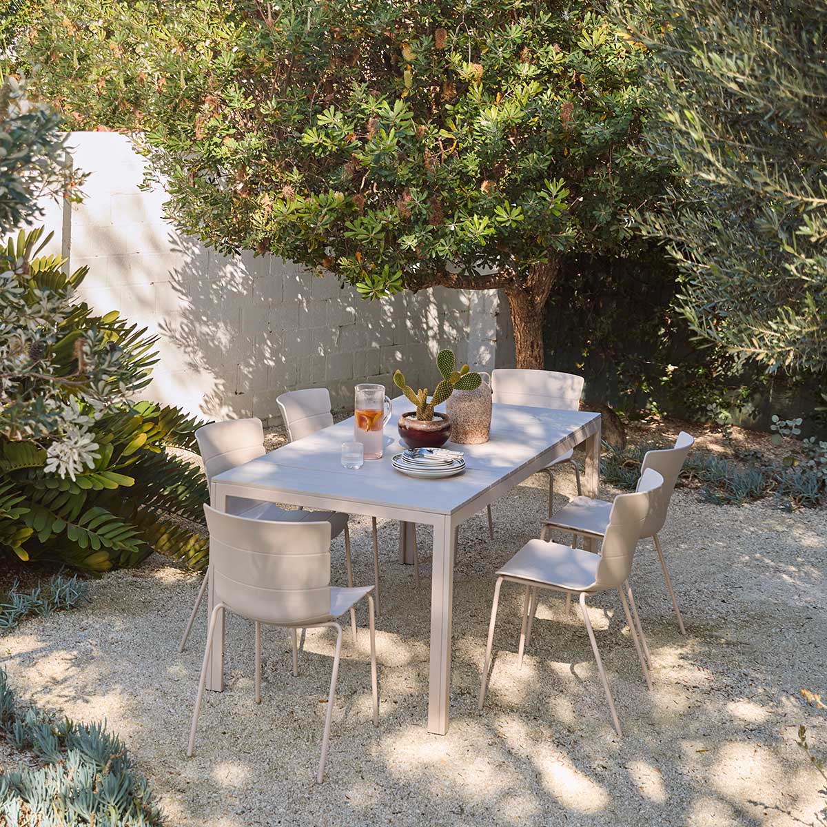 Ravello Outdoor Six Seater Dining Table - Beige
