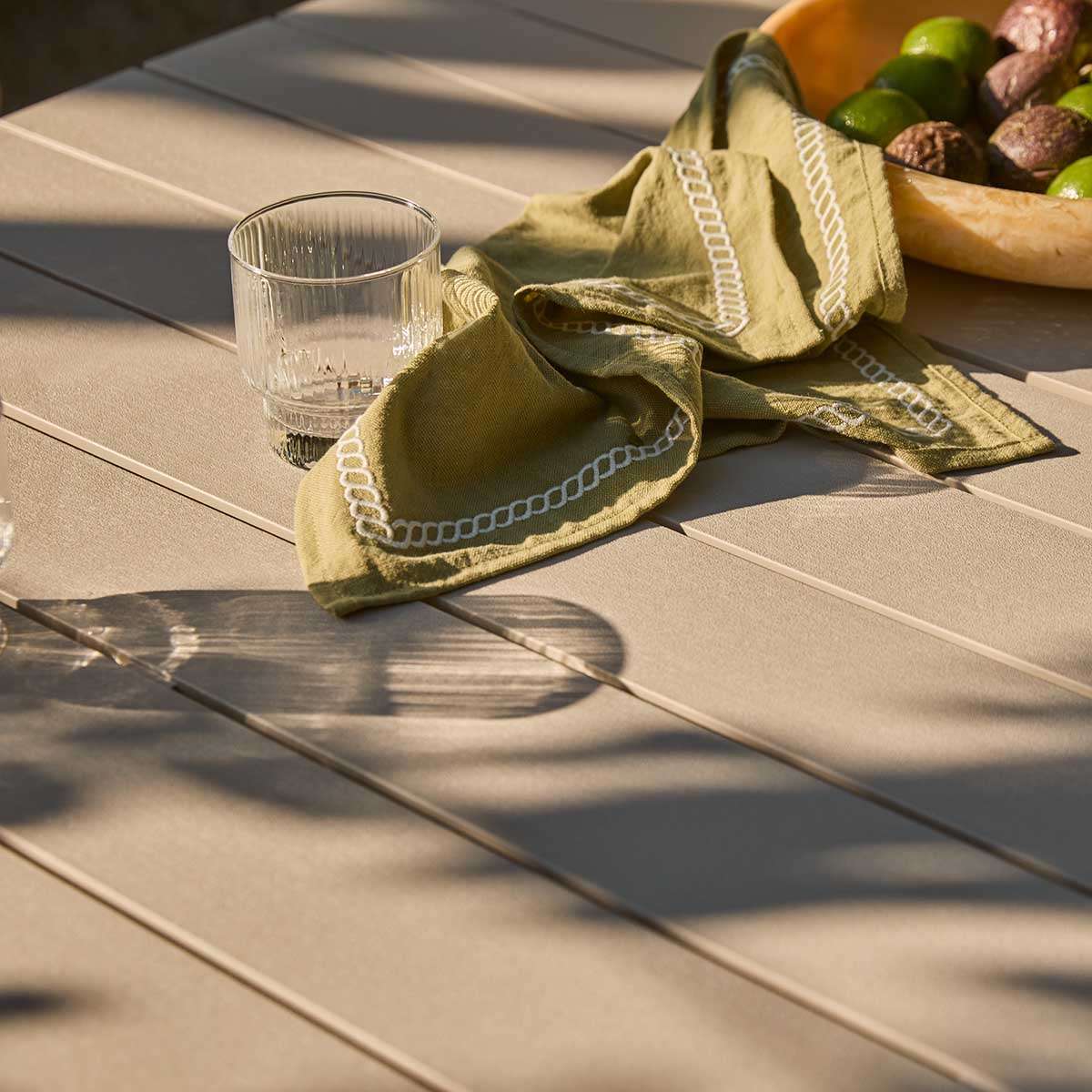Ravello Outdoor Six Seater Dining Table - Beige