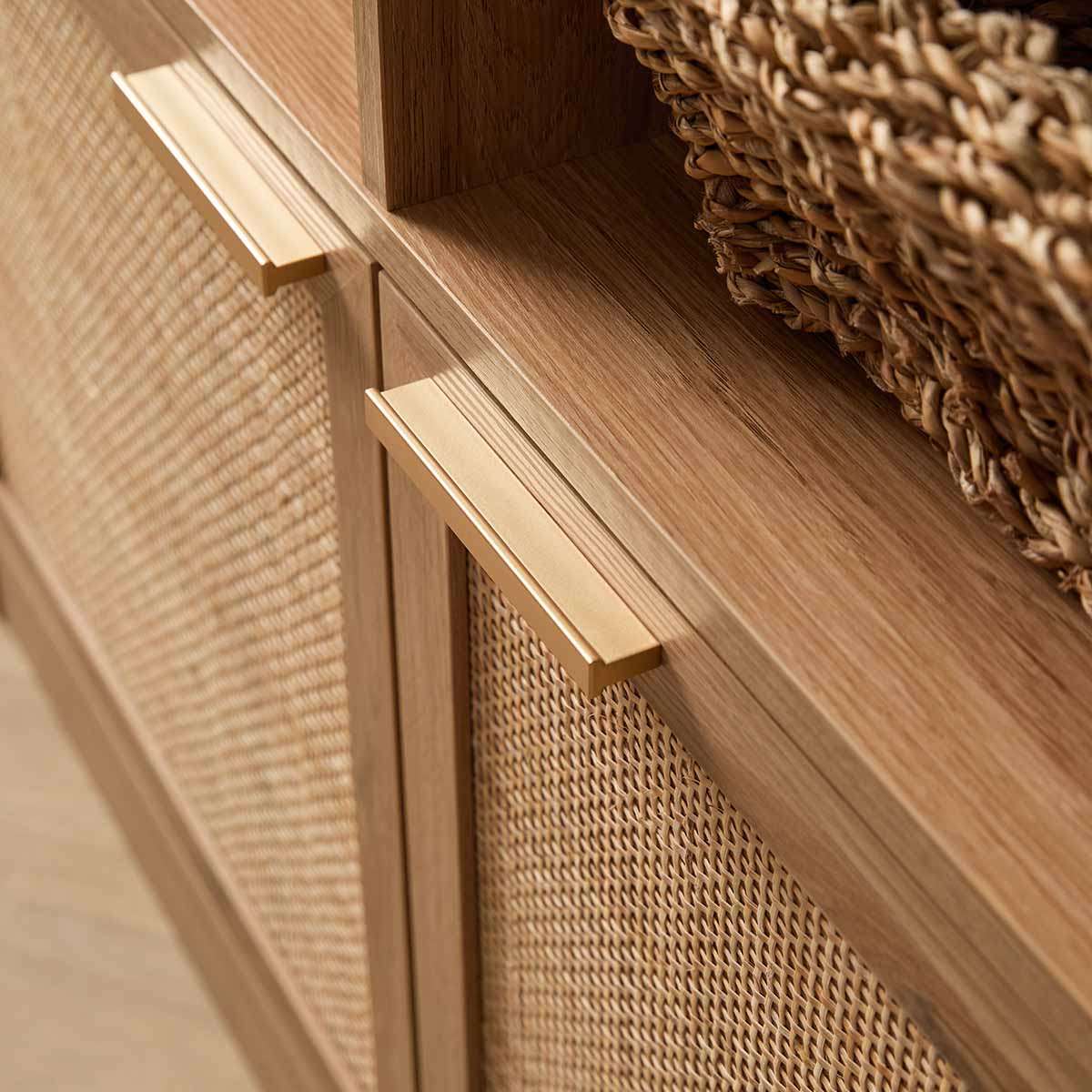 Noosa Rattan Large Bookcase - Natural