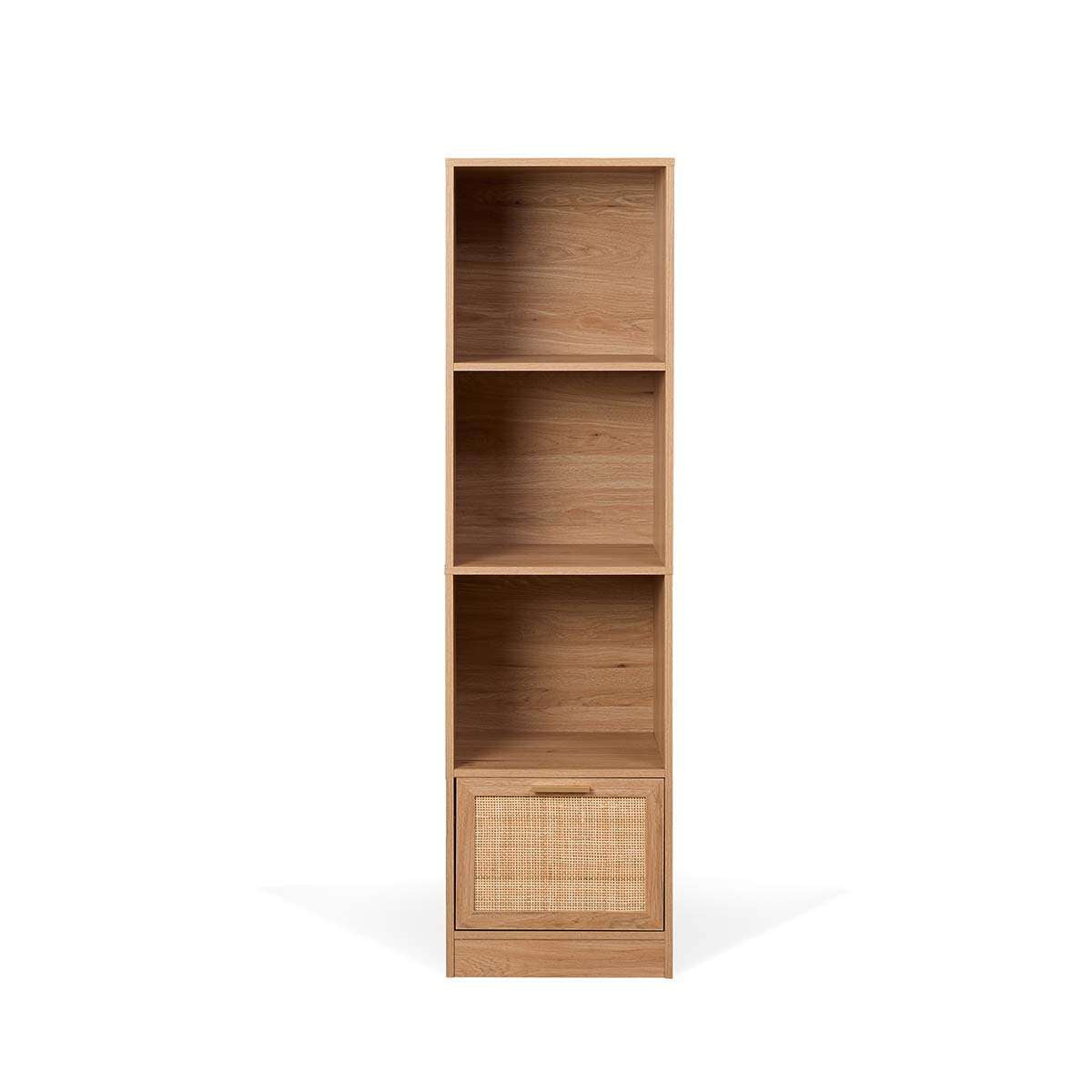 Noosa Rattan Slim Bookcase - Natural