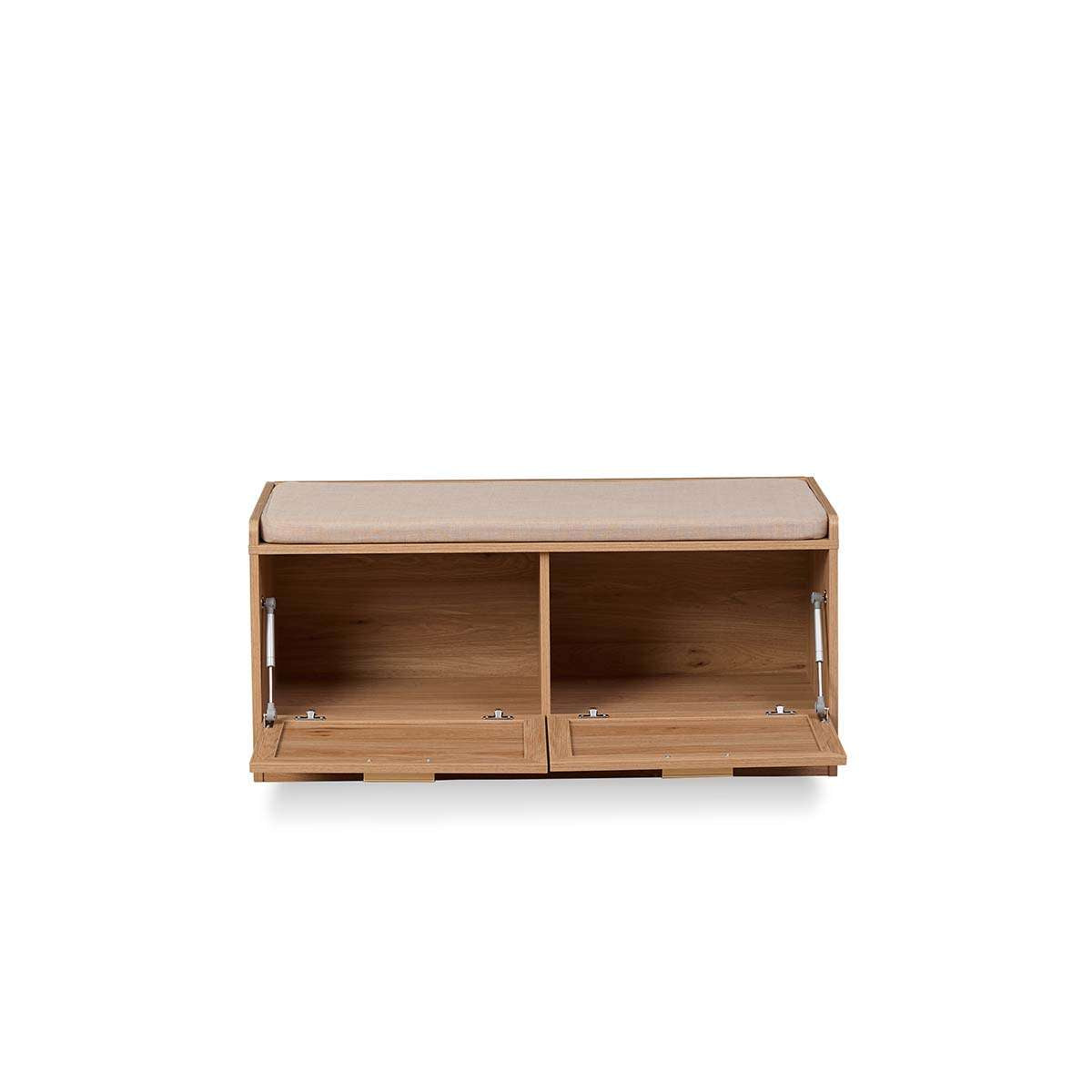 Noosa Rattan Storage Bench Seat - Natural