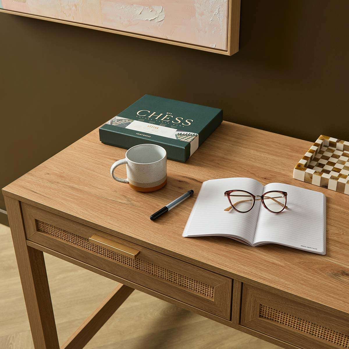 Noosa Rattan Desk - Natural