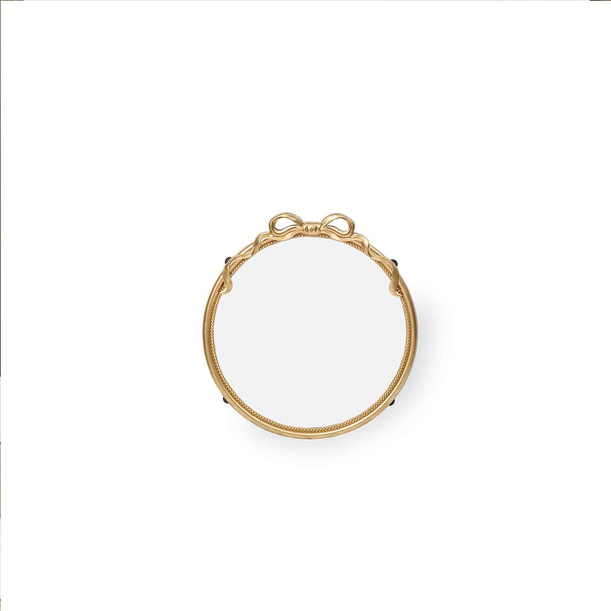 Emmeline Bow Oval Wall Mirror - Gold