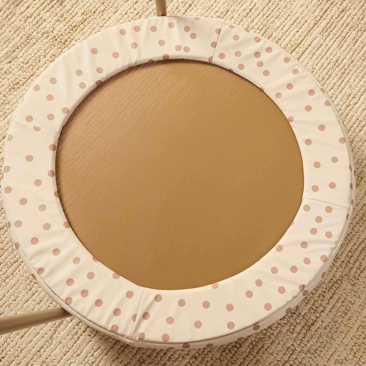 Mocka Bouncy Trampoline - Cream/Tan Spot