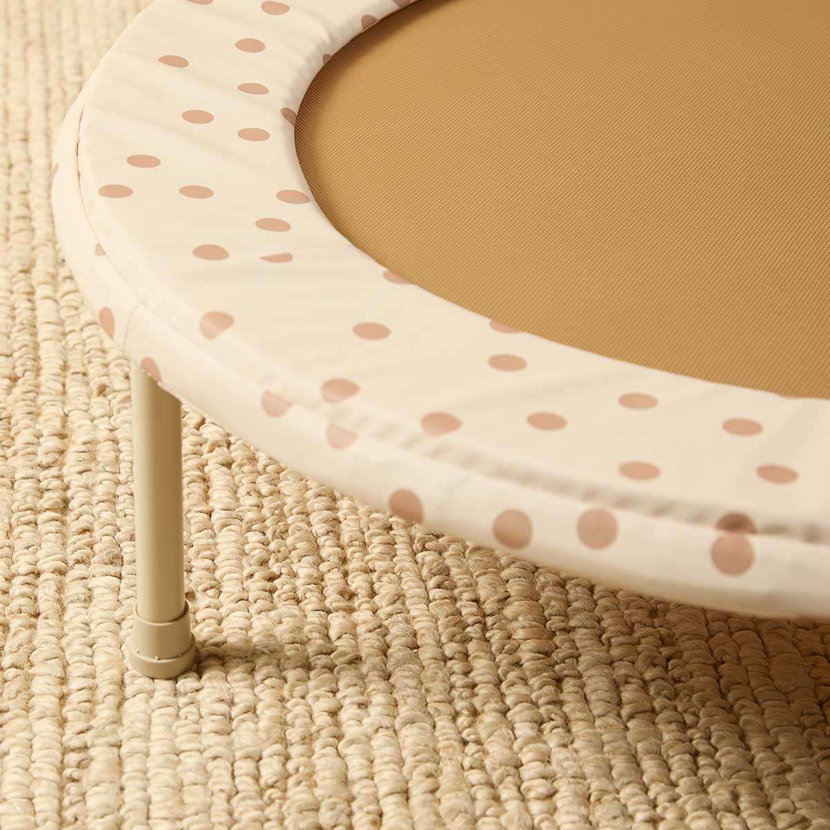 Mocka Bouncy Trampoline - Cream/Tan Spot