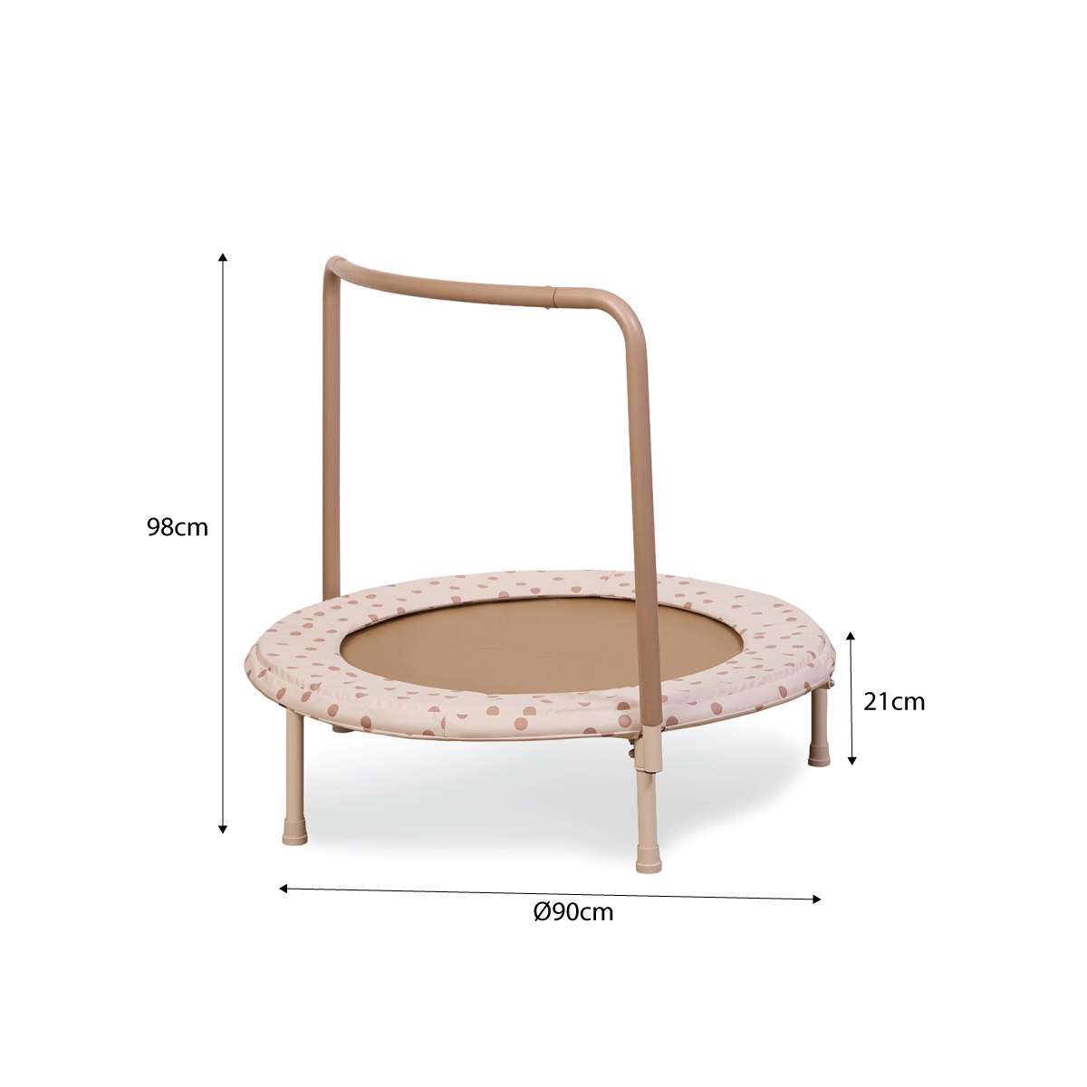 Mocka Bouncy Trampoline - Cream/Tan Spot