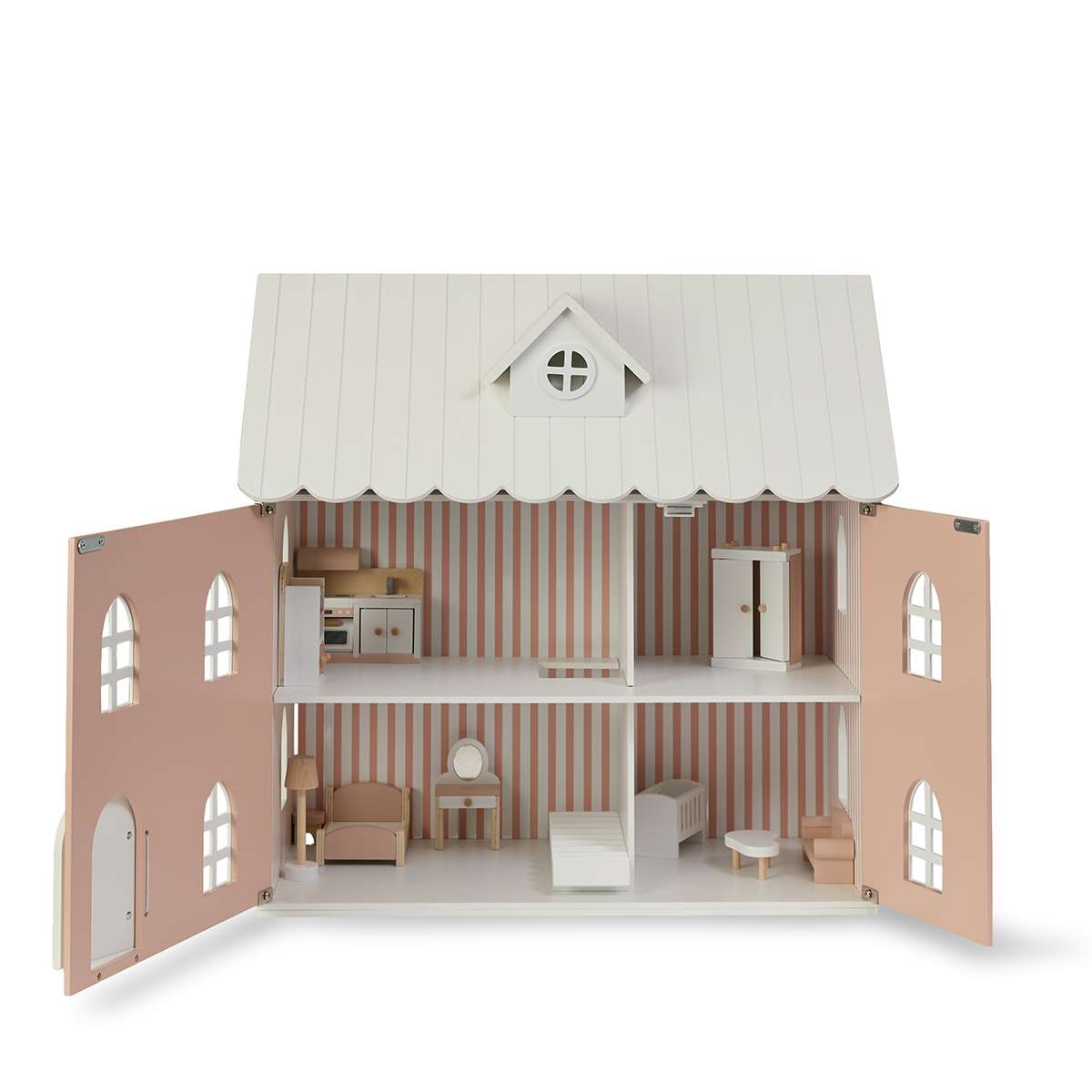 Village Dollhouse 10 Piece Set - Pink