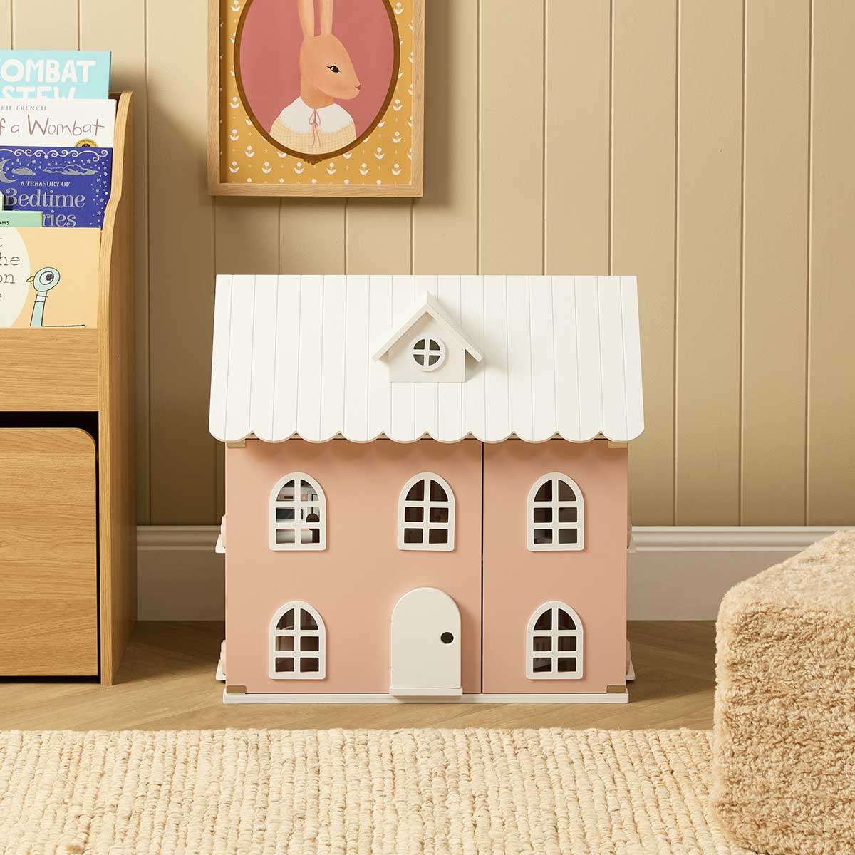 Village Dollhouse 10 Piece Set - Pink
