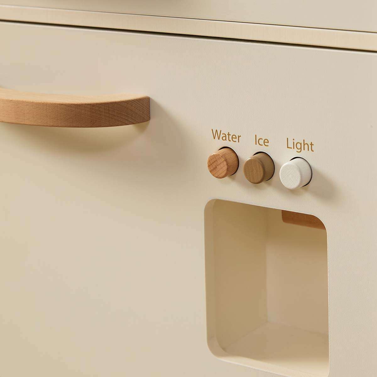 Cottage Scalloped Fridge with Play Food - Cream