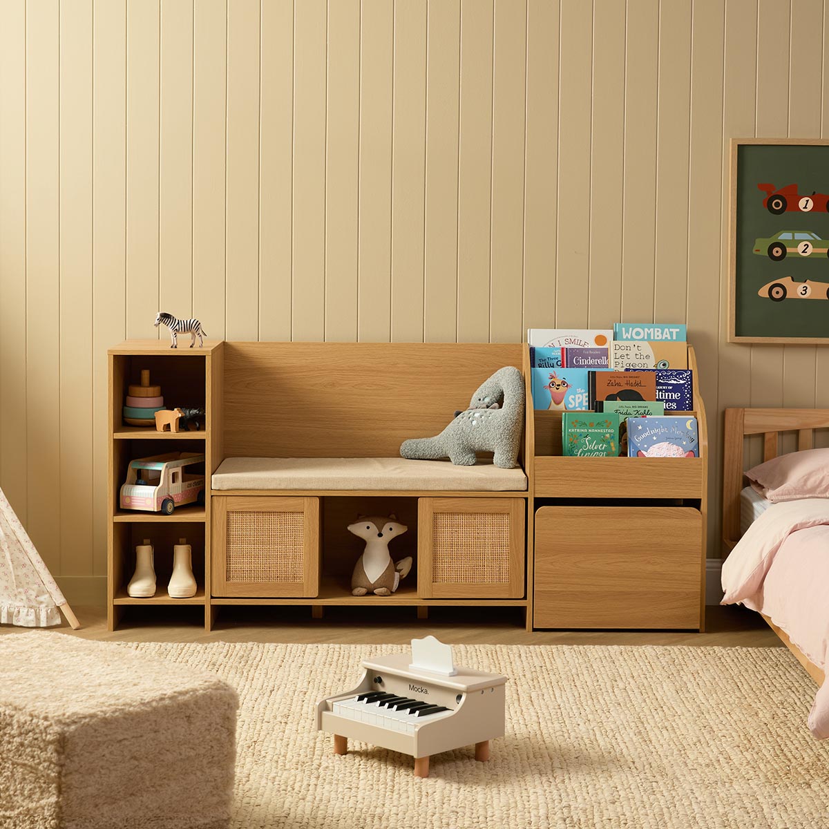 Elliot Storage and Book Nook - Natural