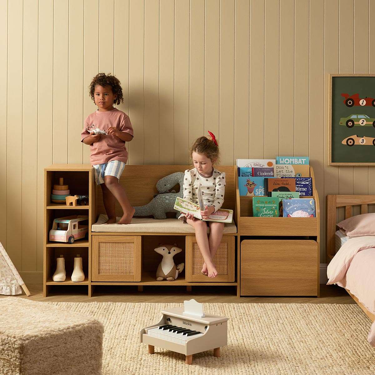 Elliot Storage and Book Nook - Natural