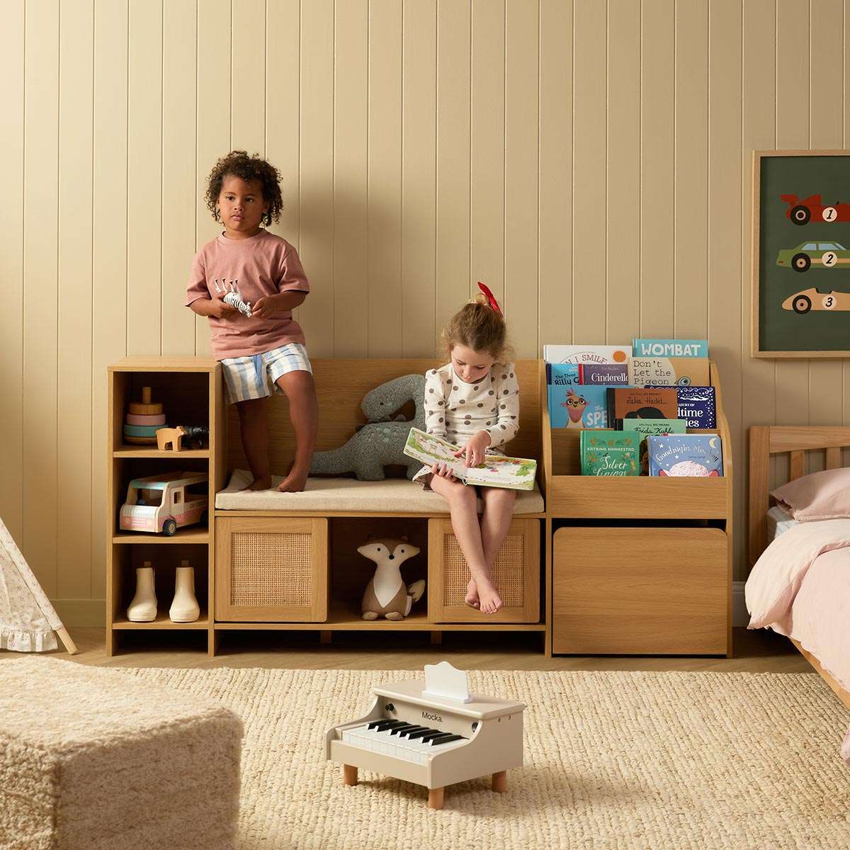 Elliot Storage and Book Nook - Natural