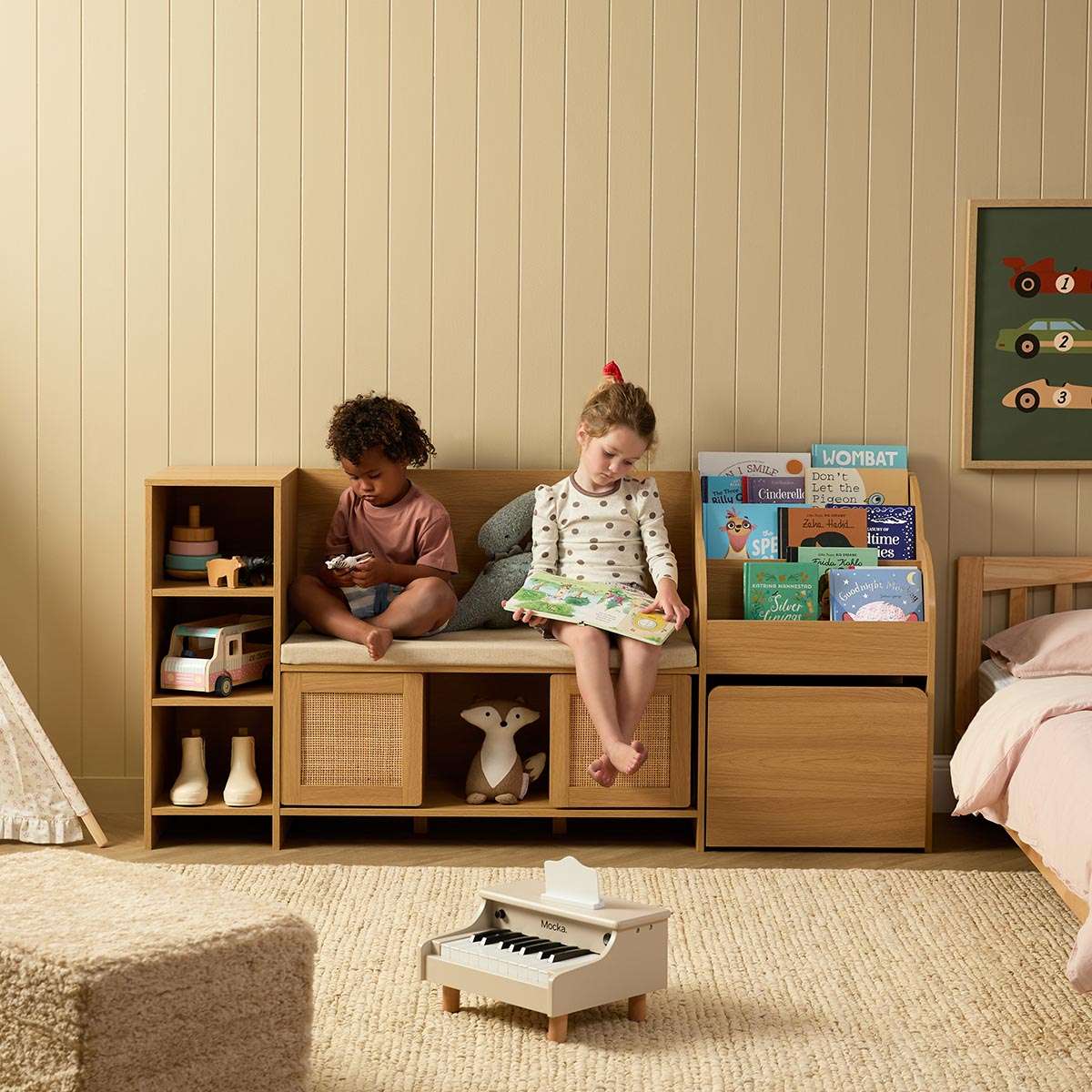 Elliot Storage and Book Nook - Natural