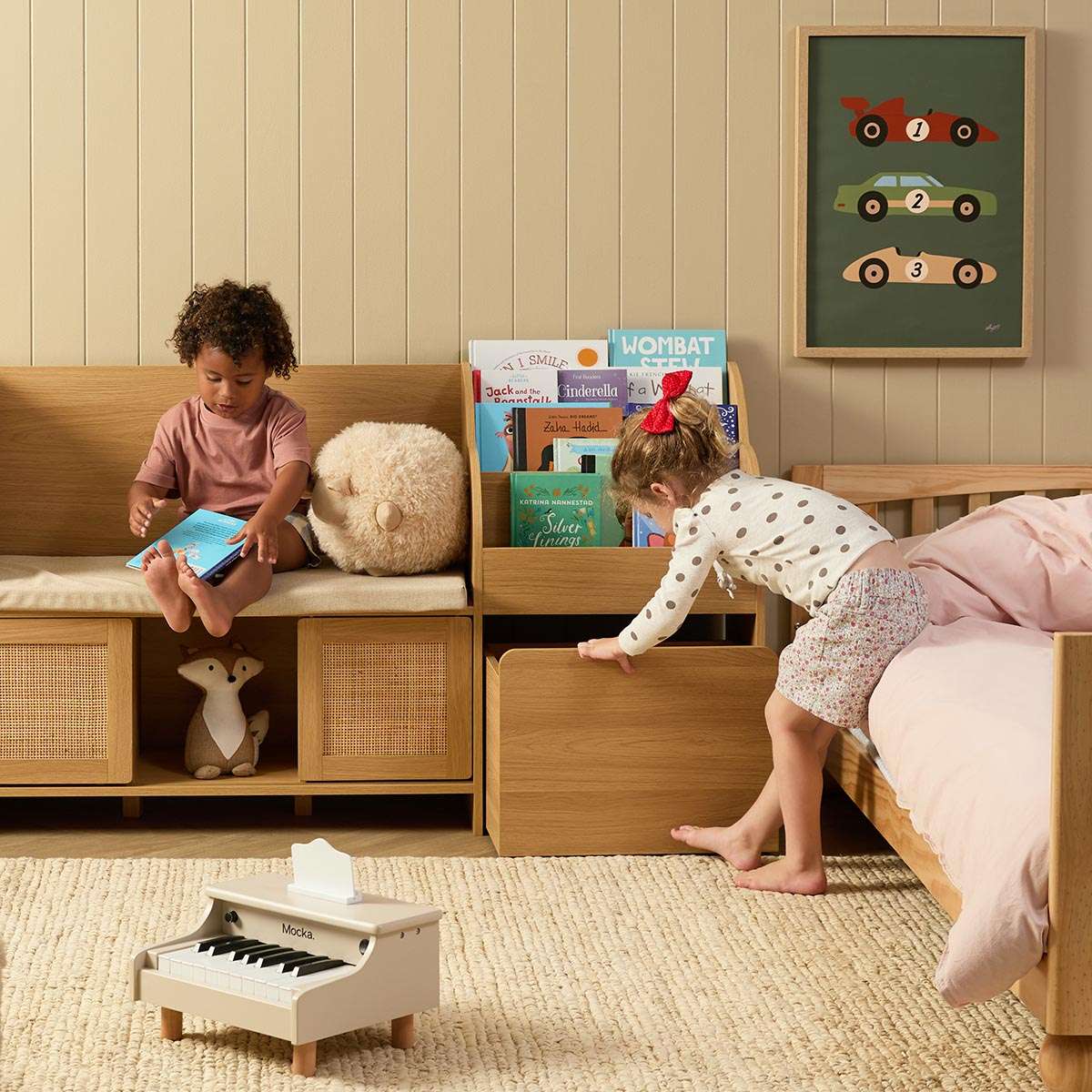 Elliot Storage and Book Nook - Natural