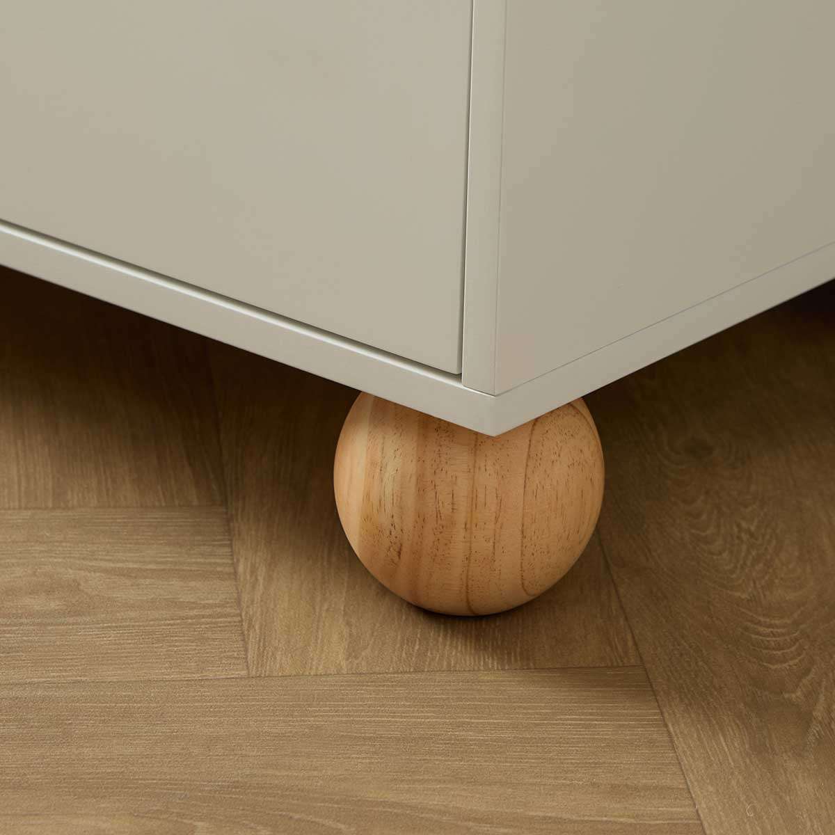 Arki Ripple Six Drawer - White/Natural