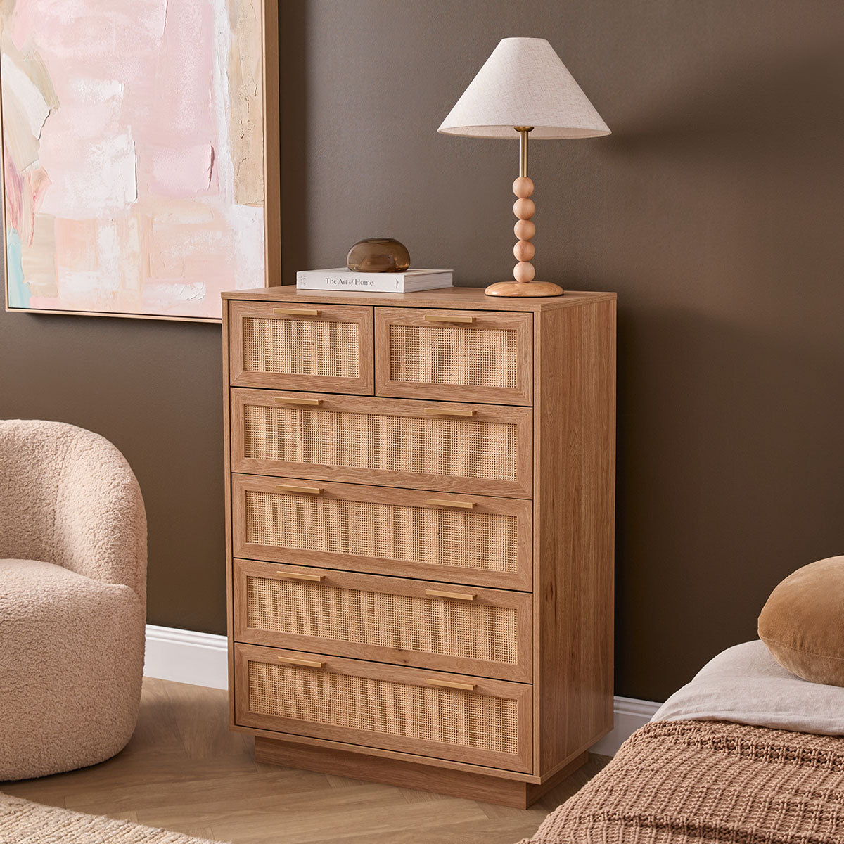 Noosa Rattan Tallboy - Natural