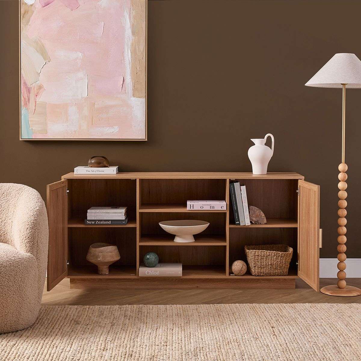 Noosa Rattan Buffet - Natural