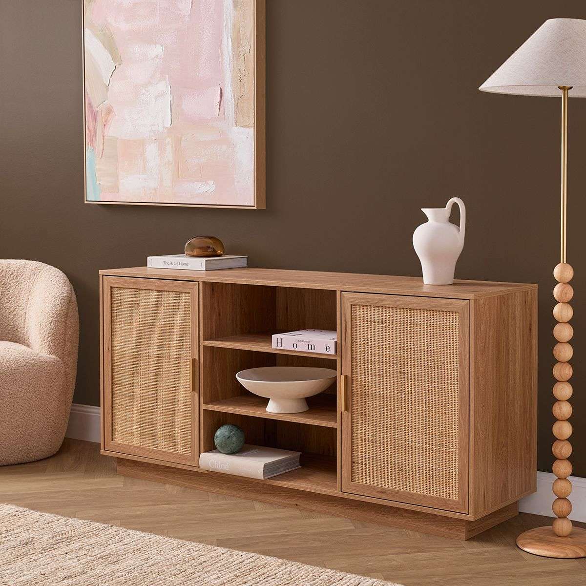 Noosa Rattan Buffet - Natural