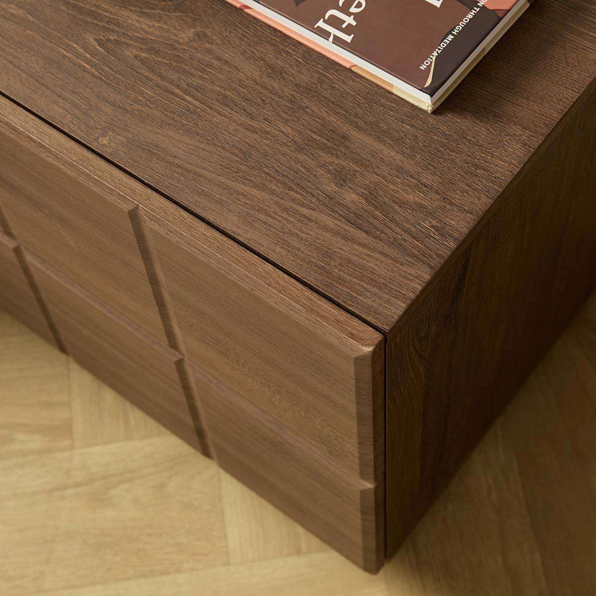Sonny Checkerboard Bedside - Walnut