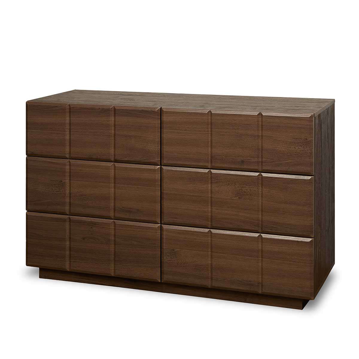 Sonny Checkerboard Six Drawer - Walnut