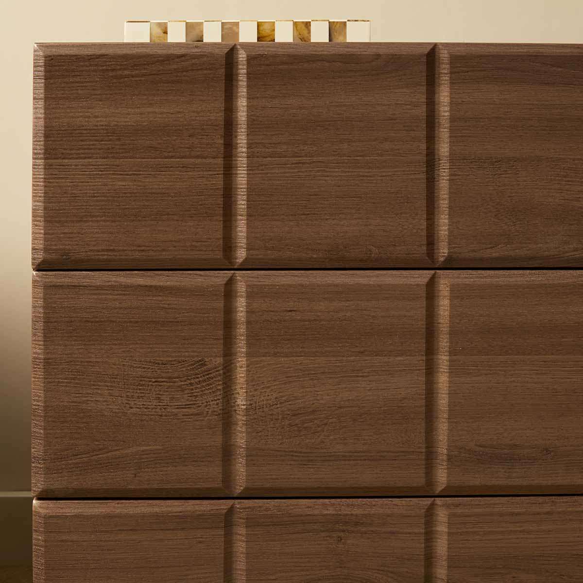 Sonny Checkerboard Six Drawer - Walnut