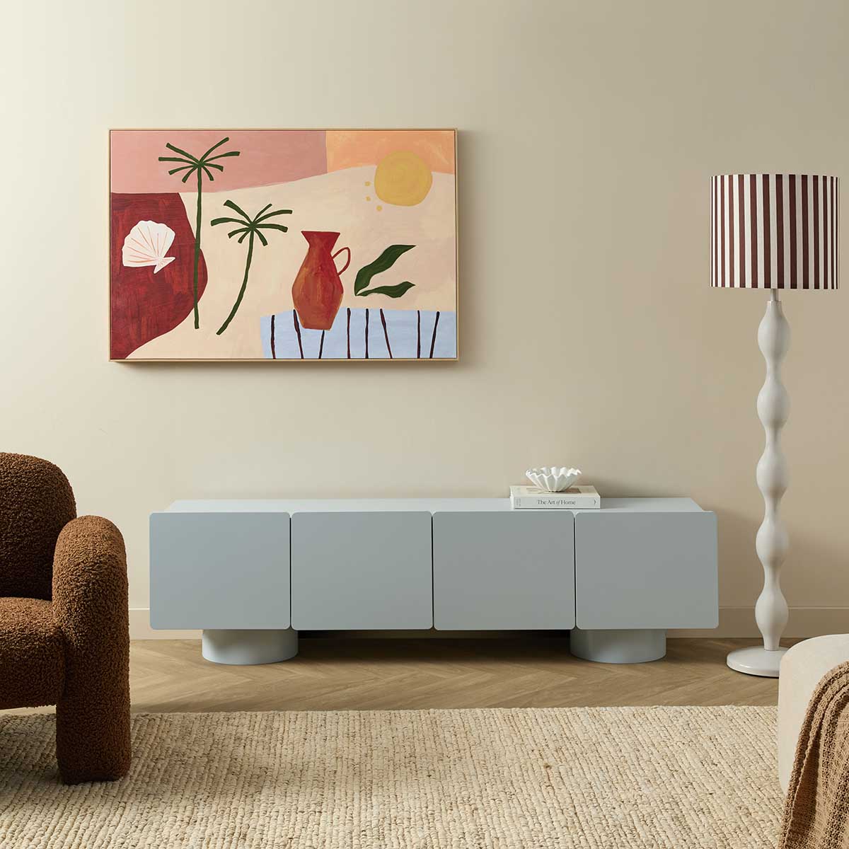 Robbie Entertainment Unit - Pale Blue