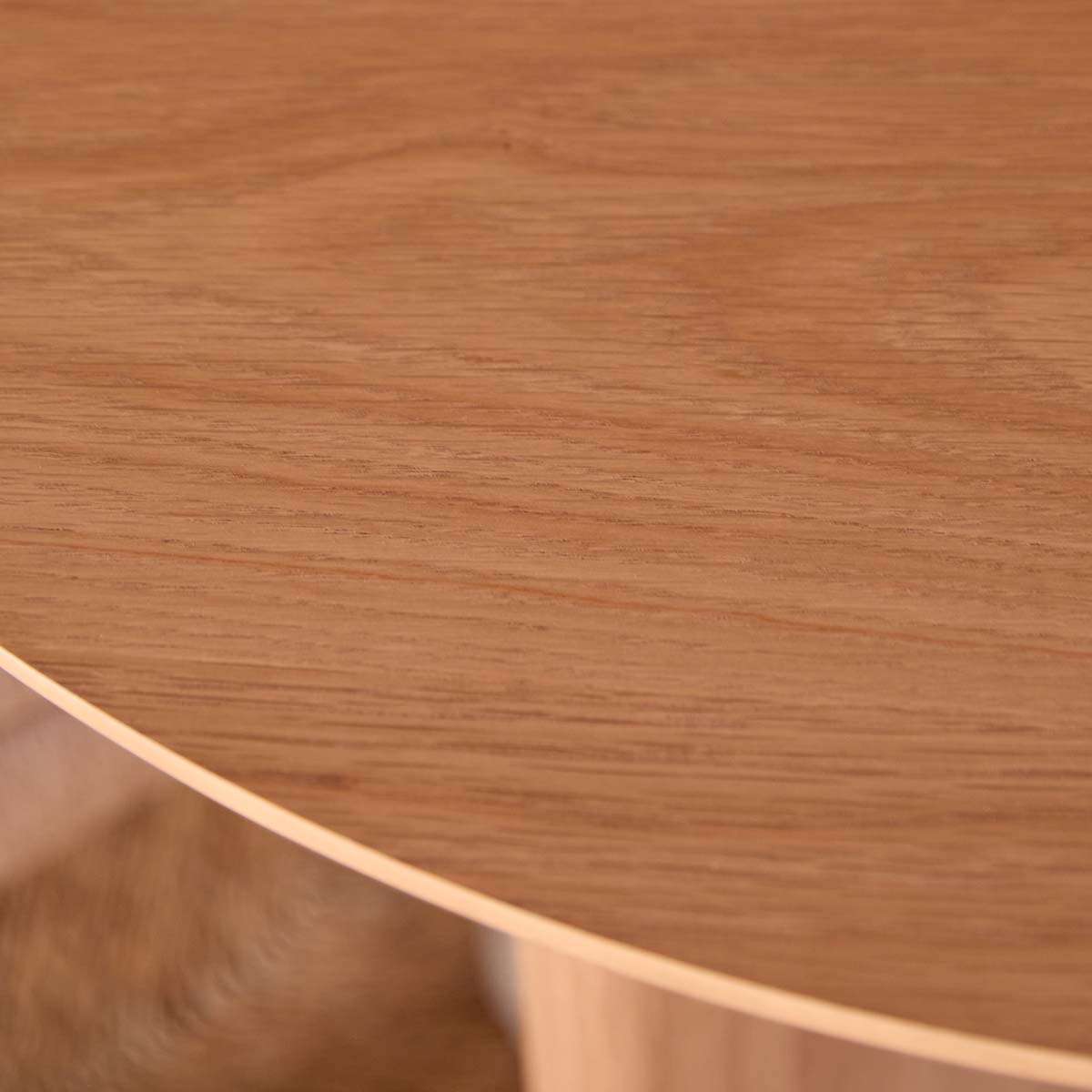 Mila Oak Oval Six Seater Dining Table - Natural