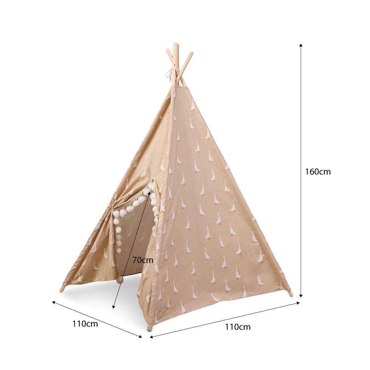 Henley Pompom Teepee - Goose