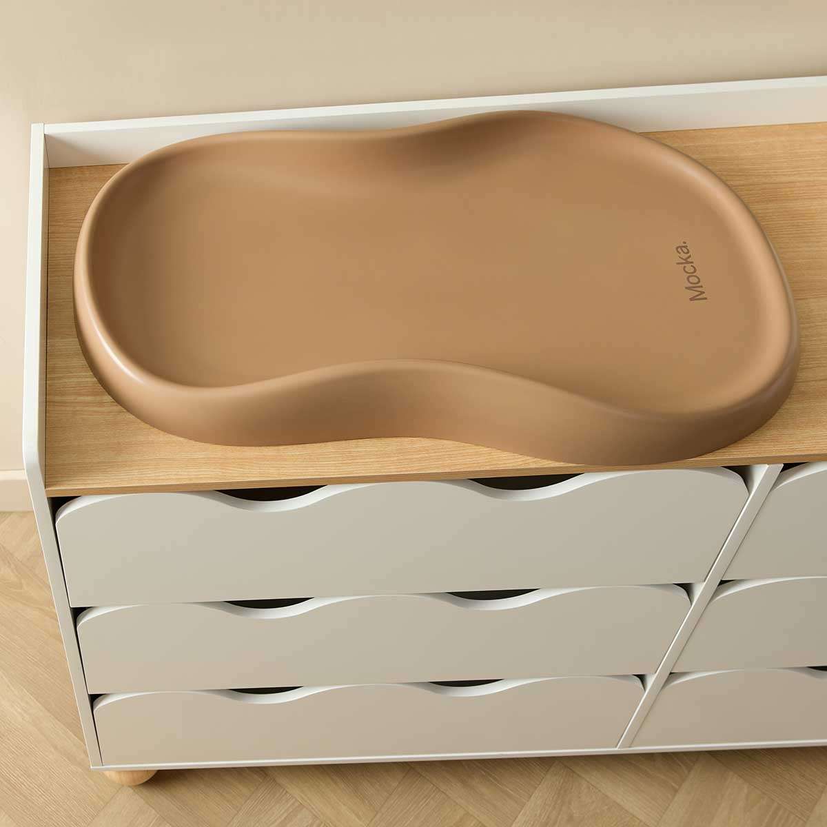 Arki Ripple Six Drawer - White/Natural