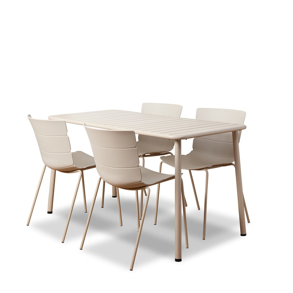 Ravello Outdoor Five Piece Dining Set Beige