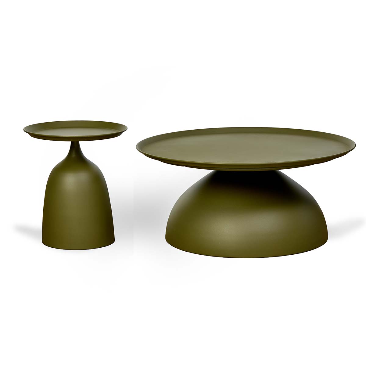Palma Coffee and Side Table Olive Set of Two