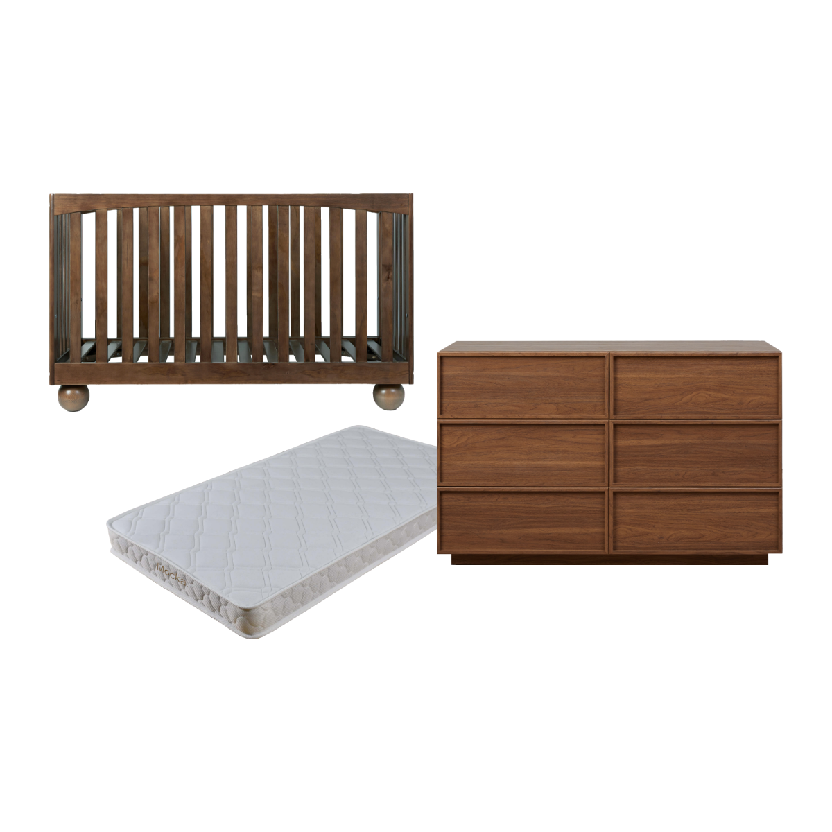Blake Almond Three Piece Nursery Set