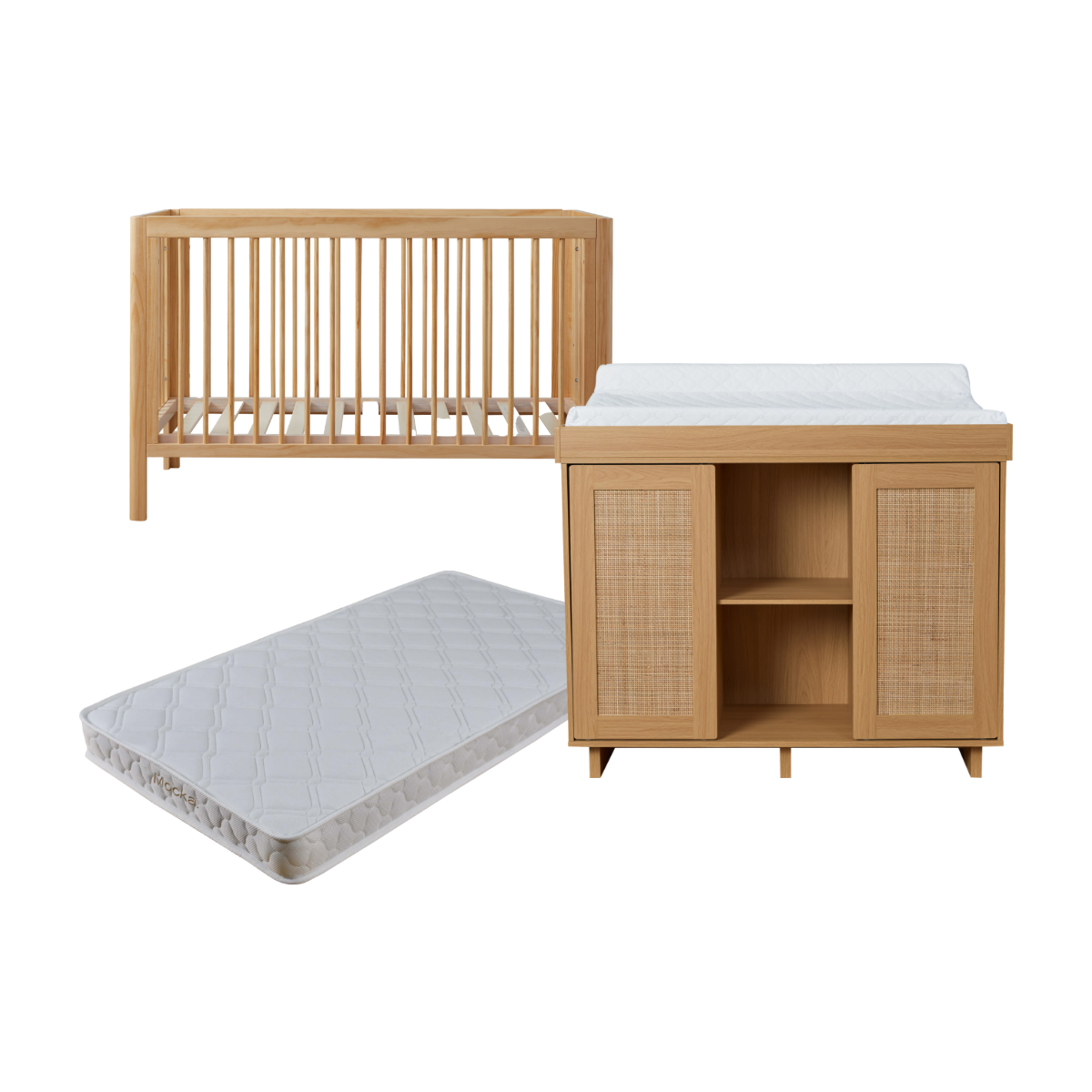 Fraser Natural Four Piece Nursery Set